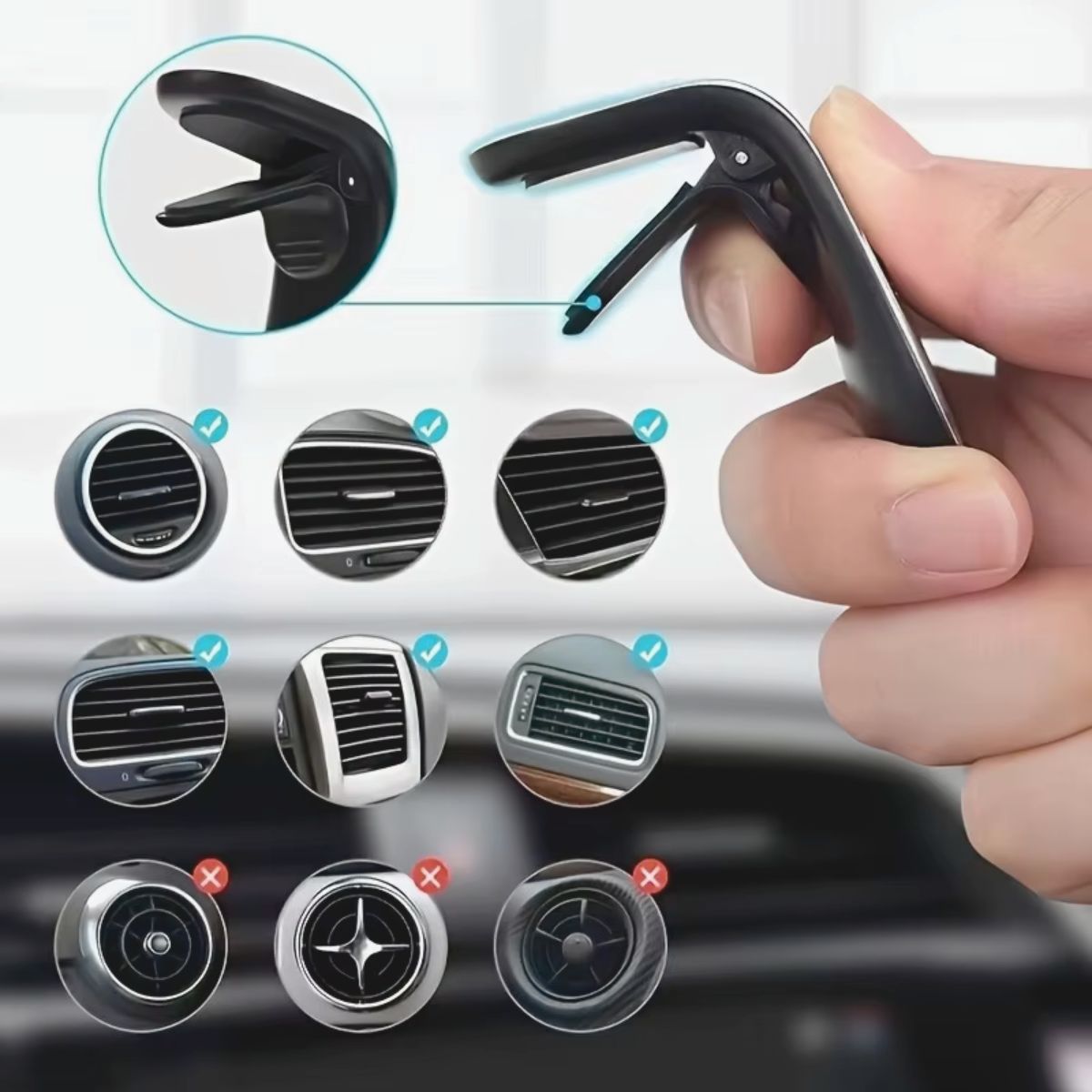 Universal Magnetic Car Air Vent Mount